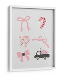 Lindo Conjunto de Lazos de Navidad - Pink - Jolly and Dash | Cuadro decorativo de Canvas Lab