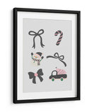 Lindo Conjunto de Lazos Navideños - Black - Jolly and Dash | Cuadro decorativo de Canvas Lab