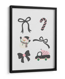 Lindo Conjunto de Lazos Navideños - Black - Jolly and Dash | Cuadro decorativo de Canvas Lab