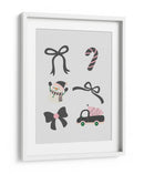 Lindo Conjunto de Lazos Navideños - Black - Jolly and Dash | Cuadro decorativo de Canvas Lab