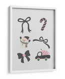 Lindo Conjunto de Lazos Navideños - Black - Jolly and Dash | Cuadro decorativo de Canvas Lab