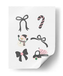 Lindo Conjunto de Lazos Navideños - Black - Jolly and Dash | Cuadro decorativo de Canvas Lab