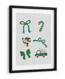 Lindo Conjunto de Lazos Navideños - Verde - Jolly and Dash | Cuadro decorativo de Canvas Lab