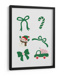 Lindo Conjunto de Lazos Navideños - Verde - Jolly and Dash | Cuadro decorativo de Canvas Lab