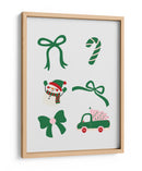 Lindo Conjunto de Lazos Navideños - Verde - Jolly and Dash | Cuadro decorativo de Canvas Lab
