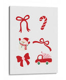 Conjunto de Lazo de Navidad Bonito - Rojo - Jolly and Dash | Cuadro decorativo de Canvas Lab