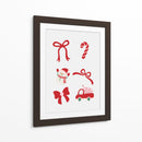 Conjunto de Lazo de Navidad Bonito - Rojo - Jolly and Dash | Cuadro decorativo de Canvas Lab