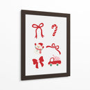 Conjunto de Lazo de Navidad Bonito - Rojo - Jolly and Dash | Cuadro decorativo de Canvas Lab