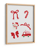 Conjunto de Lazo de Navidad Bonito - Rojo - Jolly and Dash | Cuadro decorativo de Canvas Lab