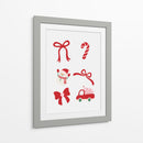 Conjunto de Lazo de Navidad Bonito - Rojo - Jolly and Dash | Cuadro decorativo de Canvas Lab
