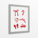 Conjunto de Lazo de Navidad Bonito - Rojo - Jolly and Dash | Cuadro decorativo de Canvas Lab