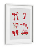 Conjunto de Lazo de Navidad Bonito - Rojo - Jolly and Dash | Cuadro decorativo de Canvas Lab