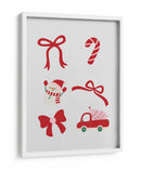 Conjunto de Lazo de Navidad Bonito - Rojo - Jolly and Dash | Cuadro decorativo de Canvas Lab