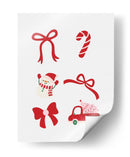 Conjunto de Lazo de Navidad Bonito - Rojo - Jolly and Dash | Cuadro decorativo de Canvas Lab