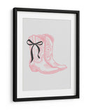 Botas Rosas de Vaquera con Lazo Negro - Jolly and Dash | Cuadro decorativo de Canvas Lab