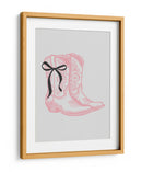 Botas Rosas de Vaquera con Lazo Negro - Jolly and Dash | Cuadro decorativo de Canvas Lab
