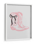 Botas Rosas de Vaquera con Lazo Negro - Jolly and Dash | Cuadro decorativo de Canvas Lab