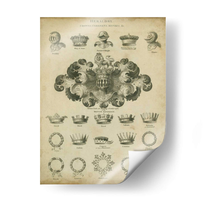 Coronas Heráldicas Y Coronas I - Milton Coppo | Cuadro decorativo de Canvas Lab