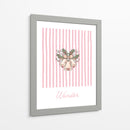 Bells Wonder - Rayas Rosadas - Jolly and Dash | Cuadro decorativo de Canvas Lab