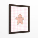 Hombre de jengibre retro - Guinga rosa - Jolly and Dash | Cuadro decorativo de Canvas Lab