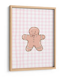 Hombre de jengibre retro - Guinga rosa - Jolly and Dash | Cuadro decorativo de Canvas Lab