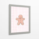 Hombre de jengibre retro - Guinga rosa - Jolly and Dash | Cuadro decorativo de Canvas Lab