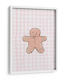 Hombre de jengibre retro - Guinga rosa - Jolly and Dash | Cuadro decorativo de Canvas Lab