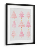 Nueve Árboles de Navidad Rosados - Jolly and Dash | Cuadro decorativo de Canvas Lab