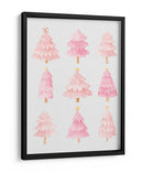 Nueve Árboles de Navidad Rosados - Jolly and Dash | Cuadro decorativo de Canvas Lab