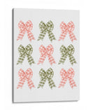 Nueve Lazos Festivos - Verde y Rosa - Jolly and Dash | Cuadro decorativo de Canvas Lab
