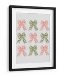 Nueve Lazos Festivos - Verde y Rosa - Jolly and Dash | Cuadro decorativo de Canvas Lab