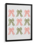 Nueve Lazos Festivos - Verde y Rosa - Jolly and Dash | Cuadro decorativo de Canvas Lab