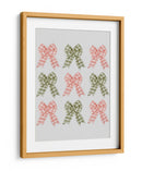 Nueve Lazos Festivos - Verde y Rosa - Jolly and Dash | Cuadro decorativo de Canvas Lab