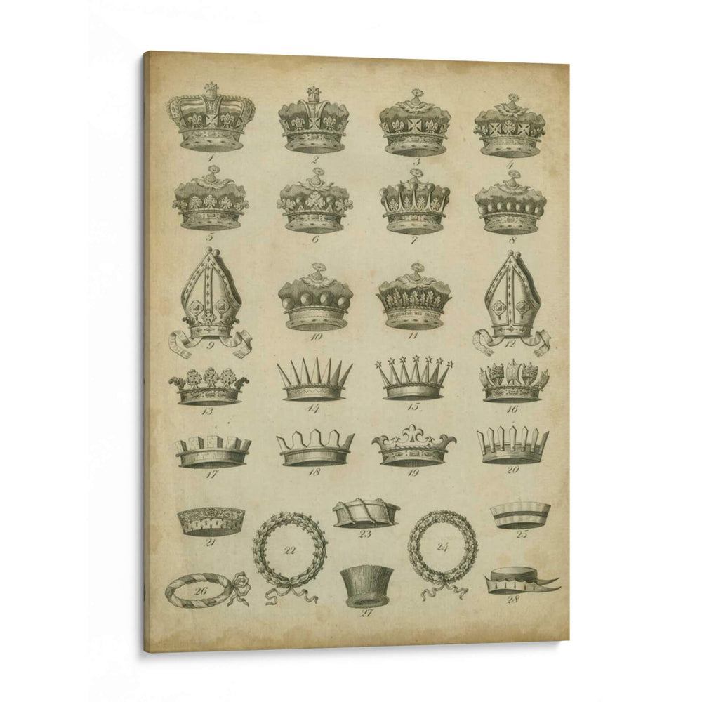 Coronas Heráldicas Y Coronedas Iv - Milton Coppo | Cuadro decorativo de Canvas Lab