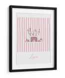 Amor de Chimenea - Rayas Rosadas - Jolly and Dash | Cuadro decorativo de Canvas Lab