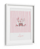 Amor de Chimenea - Rayas Rosadas - Jolly and Dash | Cuadro decorativo de Canvas Lab