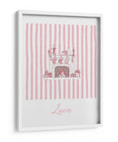 Amor de Chimenea - Rayas Rosadas - Jolly and Dash | Cuadro decorativo de Canvas Lab