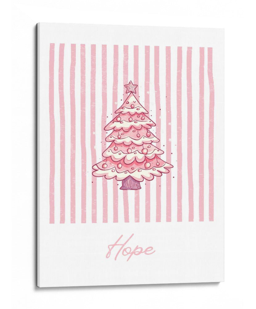 Árbol de Navidad Esperanza - Rosa - Jolly and Dash | Cuadro decorativo de Canvas Lab