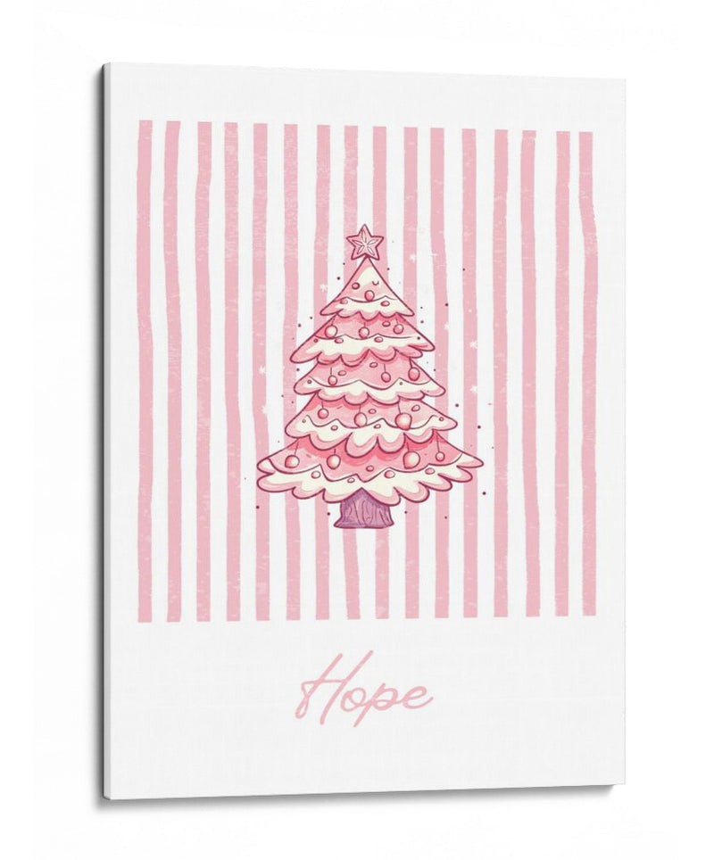 Árbol de Navidad Esperanza - Rosa - Jolly and Dash | Cuadro decorativo de Canvas Lab