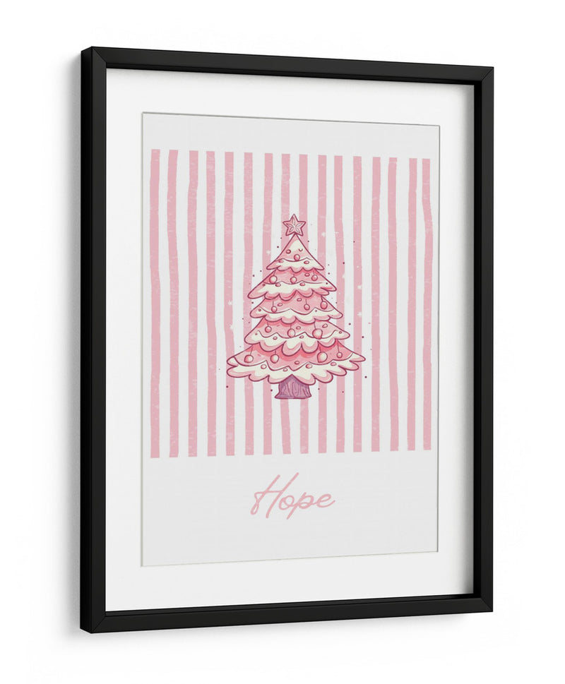 Árbol de Navidad Esperanza - Rosa - Jolly and Dash | Cuadro decorativo de Canvas Lab