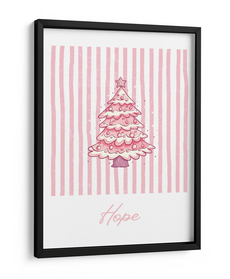 Árbol de Navidad Esperanza - Rosa - Jolly and Dash | Cuadro decorativo de Canvas Lab