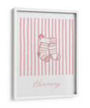 Armonía de Calcetines - Rayas Rosas - Jolly and Dash | Cuadro decorativo de Canvas Lab