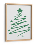 Boceto de Árbol de Navidad - Verde - Jolly and Dash | Cuadro decorativo de Canvas Lab