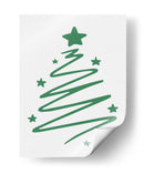 Boceto de Árbol de Navidad - Verde - Jolly and Dash | Cuadro decorativo de Canvas Lab