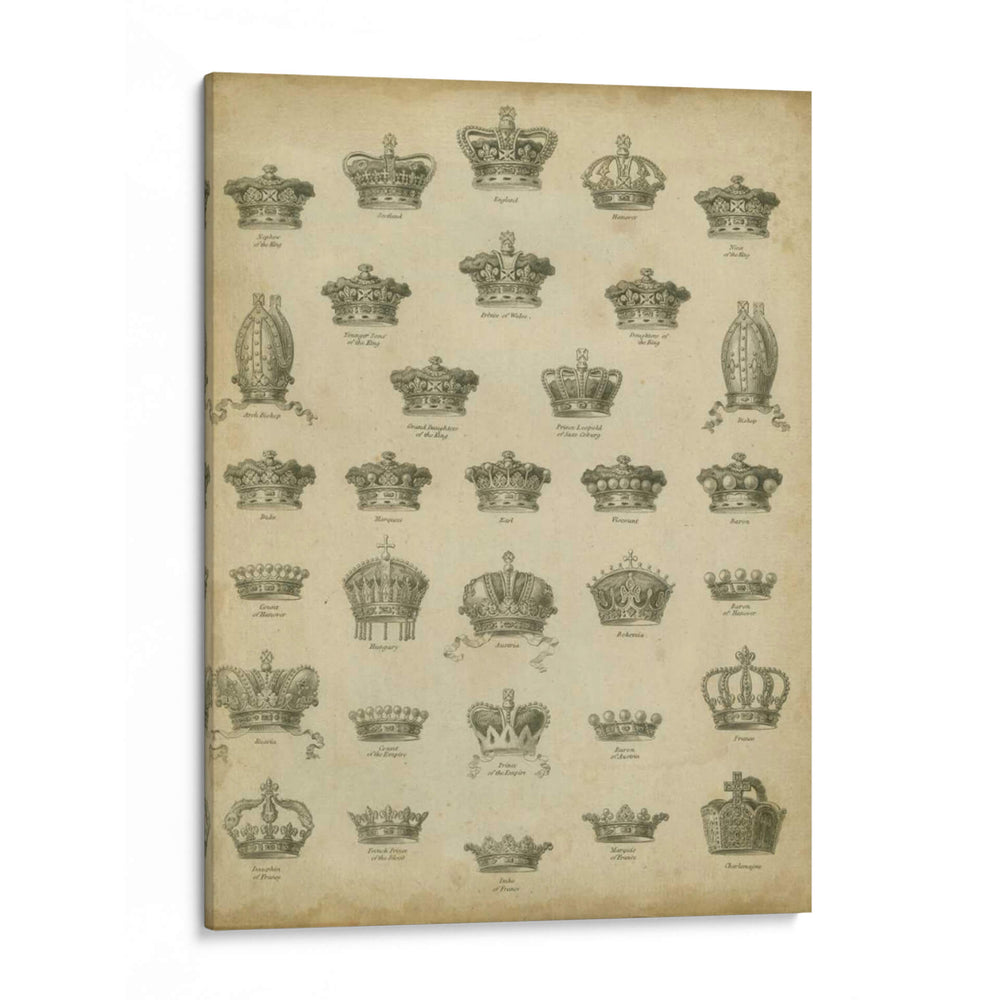 Coronas Heráldicas Y Coronets V - Milton Coppo | Cuadro decorativo de Canvas Lab