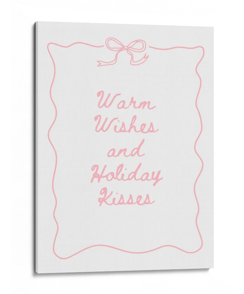 Cálidos deseos y besos festivos - Rosa - Jolly and Dash | Cuadro decorativo de Canvas Lab