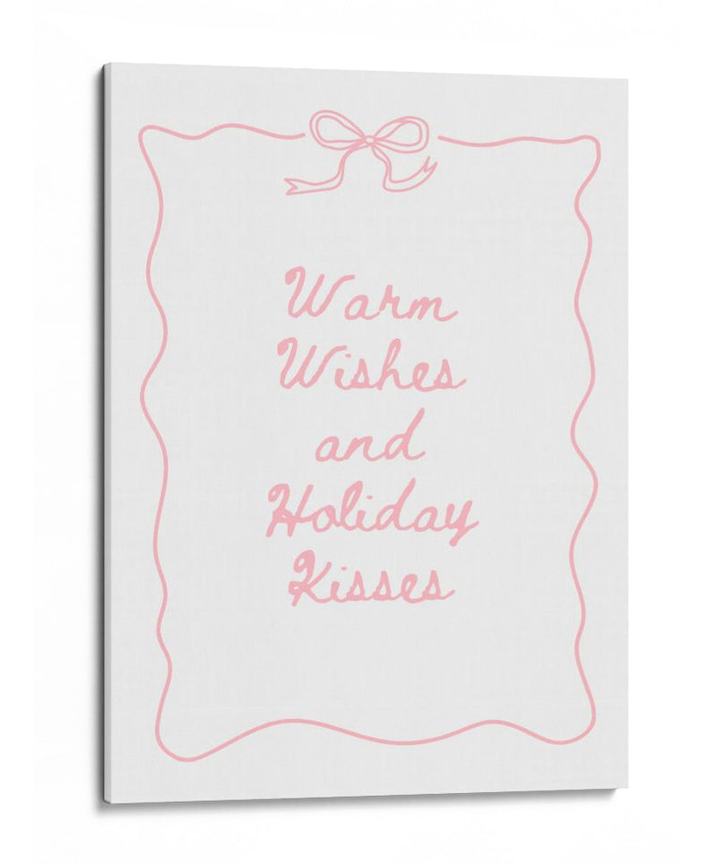Cálidos deseos y besos festivos - Rosa - Jolly and Dash | Cuadro decorativo de Canvas Lab