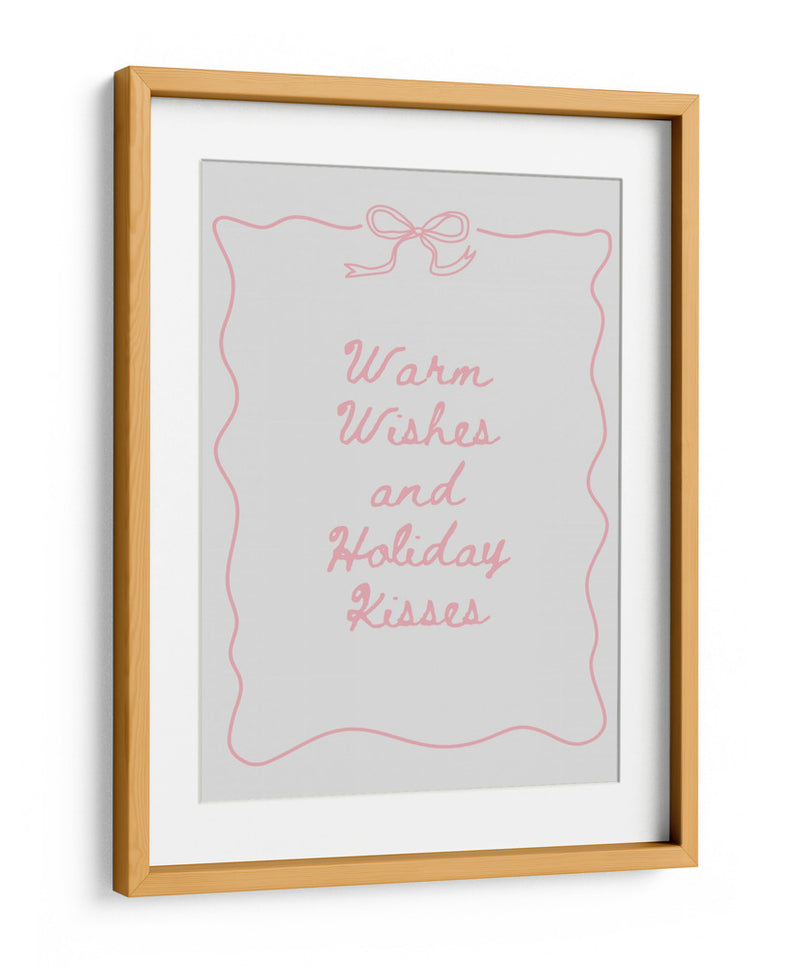 Cálidos deseos y besos festivos - Rosa - Jolly and Dash | Cuadro decorativo de Canvas Lab