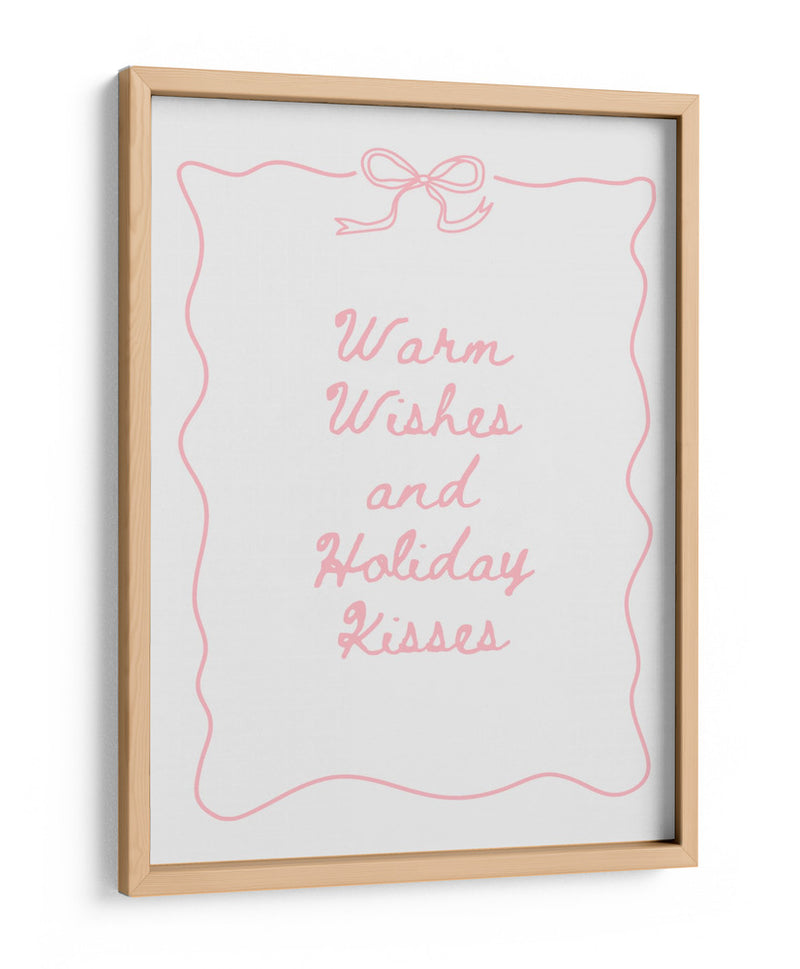 Cálidos deseos y besos festivos - Rosa - Jolly and Dash | Cuadro decorativo de Canvas Lab