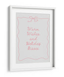 Cálidos deseos y besos festivos - Rosa - Jolly and Dash | Cuadro decorativo de Canvas Lab